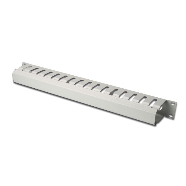 DIGITUS DN-97616 - 1HE Kabelmanagement Käfig abnehmbare Rückblende, Farbe grau (RAL 7035)