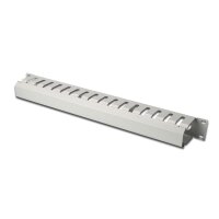 DIGITUS DN-97616 - 1HE Kabelmanagement Käfig abnehmbare Rückblende, Farbe grau (RAL 7035)