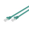 DK-1644-A-F-030/G - CAT 6A U-FTP Patchkabel, Cu, PVC AWG 30/7,  3 m Grün