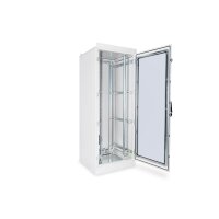 DIGITUS DN-19-42U-I-8/8-1 - 42HE Netzwerkschrank, Indoor IP55 2100x800x800, inkl. Sockel, grau (RAL 7035)