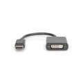 DIGITUS AK-340409-001-S - DisplayPort Adapterkabel, DP - DVI (24+5) St/Bu, 0.15m,m/interlock, DP 1.1a komp., CE, sw