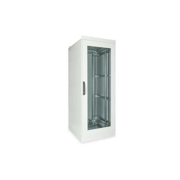 DIGITUS DN-19-42U-I-8/10-1 - 42HE Netzwerkschrank, Indoor IP55 2100x800x1000, inkl. Sockel, grau (RAL 7035)