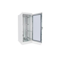 DIGITUS DN-19-42U-I-8/10-1 - 42HE Netzwerkschrank, Indoor IP55 2100x800x1000, inkl. Sockel, grau (RAL 7035)