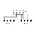DIGITUS DN-93904 - CAT 5e Patchkabel-Adapter, 2x CAT 5e, geschirmt PC-PC, 2x RJ45-Buchse zu 1x RJ45-Stecker, 0,19 m