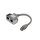DIGITUS DN-93904 - CAT 5e Patchkabel-Adapter, 2x CAT 5e, geschirmt PC-PC, 2x RJ45-Buchse zu 1x RJ45-Stecker, 0,19 m
