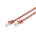 DK-1644-A-F-030/R - CAT 6A U-FTP Patchkabel, Cu, PVC AWG 30/7,  3 m Rot