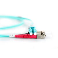 DIGITUS DK-2531-01/3 - LWL Patchkabel, Duplex, LC zu ST MM OM3 50/125 µ, 1 m