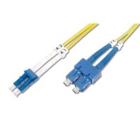 DIGITUS DK-2932-02 - LWL Patchkabel, Duplex, LC zu SC SM OS2 09/125 µ, 2 m