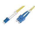 DIGITUS DK-2932-02 - LWL Patchkabel, Duplex, LC zu SC SM OS2 09/125 µ, 2 m