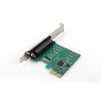 DIGITUS DS-30020-1 - Parallel I/O,1-port, PCIexpress Add-On card 1-port, inkl. low Profil, Chipsatz:AX99100