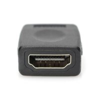 DIGITUS AK-330500-000-S - HDMI Adapter, Typ A Bu/Bu, Ultra HD 60p, sw
