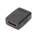 DIGITUS AK-330500-000-S - HDMI Adapter, Typ A Bu/Bu, Ultra HD 60p, sw