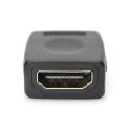 DIGITUS AK-330500-000-S - HDMI Adapter, Typ A Bu/Bu, Ultra HD 60p, sw