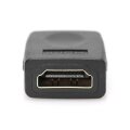 DIGITUS AK-330500-000-S - HDMI Adapter, Typ A Bu/Bu, Ultra HD 60p, sw