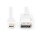 DIGITUS AK-340102-030-W - DisplayPort Anschlusskabel, mini DP - DP St/St, 3.0m, m/Verriegelung, DP 1.1a konform, we