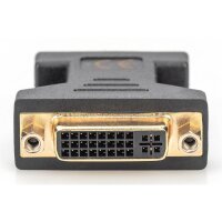 DIGITUS AK-320505-000-S - DVI Adapter, DVI(24+5) - HD15 Bu/St,  DVI-I Dual Link, bl