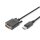 DIGITUS AK-340301-010-S - DisplayPort Adapterkabel, DP - DVI (24+1) St/St, 1.0m, m/lock, DP 1.1a kompatibel, CE, sw
