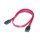 DIGITUS AK-400100-005-R - SATA Anschlusskabel, L-Typ Bu/Bu, 0.5m, gerade, SATA II/III, ro
