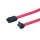 DIGITUS AK-400104-005-R - SATA Anschlusskabel, L-Typ Bu/Bu, 0.5m, 90ø l-gew.-gerade,SATA II/III, ro