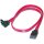 DIGITUS AK-400104-005-R - SATA Anschlusskabel, L-Typ Bu/Bu, 0.5m, 90ø l-gew.-gerade,SATA II/III, ro