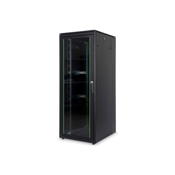 DIGITUS DN-19-42U-8/10-B-1 - 42HE Netzwerkschrank, Unique 2053x800x1000 mm, Farbe Schwarz (RAL 9005)