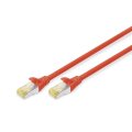 DK-1644-A-005/R - CAT 6A S-FTP Patchkabel, Cu, LSZH AWG 26/7,  0,5 m,  Rot
