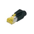 DIGITUS A-MO6A-8/8-HRS - CAT 6A RJ45 Modular-Steckerverbinder, Hirose TM31 8P8C, geschirmt, für Rundkabel, inkl. Haube