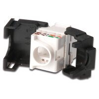 DIGITUS DN-93502 - CAT 5e Keystone Modul, ungeschirmt RJ45 zu LSA, werkzeugfreie Montage
