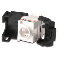 DIGITUS DN-93502 - CAT 5e Keystone Modul, ungeschirmt RJ45 zu LSA, werkzeugfreie Montage