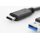 DIGITUS AK-300136-010-S - USB Type-C Anschlusskabel, Type-C - A St/St, 1.0m, 3A, 5GB, 3.0 Version, sw