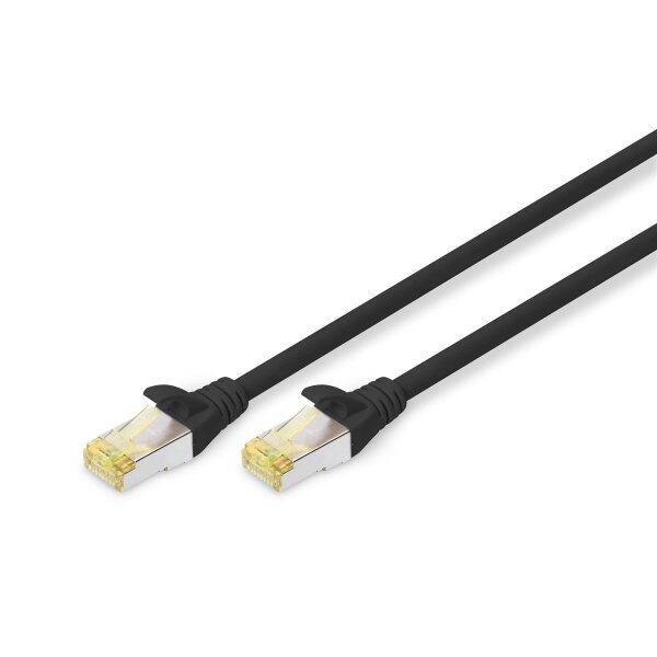 DK-1644-A-100/BL - CAT 6A S-FTP Patchkabel, Cu, LSZH AWG 26/7,  10 m,  Schwarz