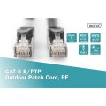 DK-1644-100/BL-OD - CAT 6 S-FTP Outdoor Patchkabel, Cu, PE AWG 27/7,  10 m, Schwarz