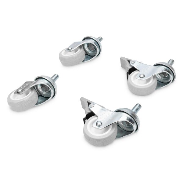DIGITUS DN-19-CASTOR-WM - Laufrollen-Set für Standard Wandgehäuse 4 Laufrollen, 2 Stk. sind feststellbar,
