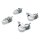 DIGITUS DN-19-CASTOR-WM - Laufrollen-Set für Standard Wandgehäuse 4 Laufrollen, 2 Stk. sind feststellbar,