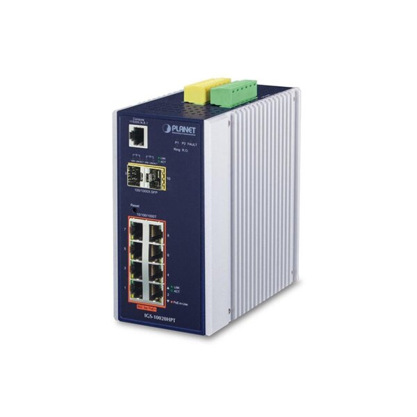 Industrie GE PoE+ Switch   8+2