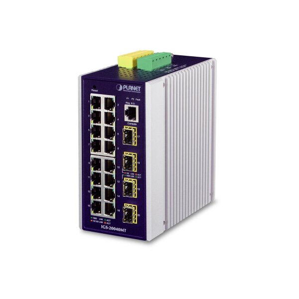 Indus. Switch,16x10/100/1000TX