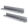 DIGITUS DN-19-GS-NW - L-Form Gleitschiene, für 600-800 mm tiefe Schränke tiefenverstellbar von 350-600 mm, Set mit 2 Stück