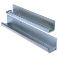DIGITUS DN-19-GS-NW - L-Form Gleitschiene, für 600-800 mm tiefe Schränke tiefenverstellbar von 350-600 mm, Set mit 2 Stück