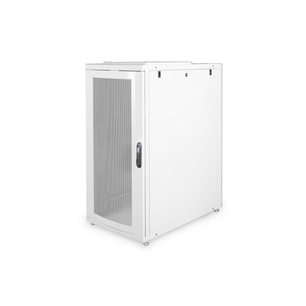 DIGITUS DN-19-SRV-26U-1 - 26HE Serverschrank, Unique, 1340x600x1000 mm perforierte Stahltüren, Farbe grau (RAL 7035)