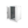 DIGITUS DN-19-SRV-26U-1 - 26HE Serverschrank, Unique, 1340x600x1000 mm perforierte Stahltüren, Farbe grau (RAL 7035)