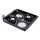DIGITUS DN-19-FAN-2-B-N - Dachlüftereinheit für Unique Netzwerk & Dynamic 2 Lüfter, Thermostat, Schalter, Schwarz(RAL 9005)