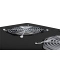 DIGITUS DN-19-FAN-2-B-N - Dachlüftereinheit für Unique Netzwerk & Dynamic 2 Lüfter, Thermostat, Schalter, Schwarz(RAL 9005)
