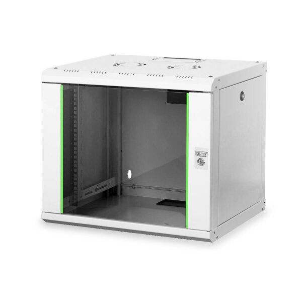 DIGITUS DN-19-09U - 9HE Wandgehäuse, Unique 509x600x450 mm, Farbe Grau (RAL 7035)