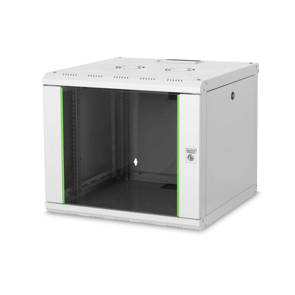 DIGITUS DN-19-09U-6/6 - 9HE Wandgehäuse, Unique 509x600x600 mm, Farbe Grau (RAL 7035)