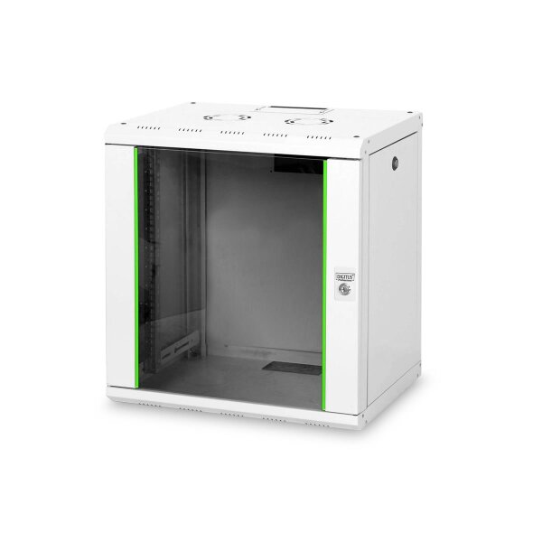 DIGITUS DN-19-12U - 12HE Wandgehäuse, Unique 643x600x450 mm, Farbe Grau (RAL 7035)