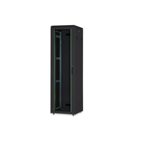 DIGITUS DN-19-42U-6/6-B-1 - 42HE Netzwerkschrank, Unique 2053x600x600 mm, Farbe Schwarz (RAL 9005)