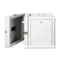 DIGITUS DN-19-09U-3 - 9HE Wandgehäuse, Unique , 509x600x600mm zweiteilig, schwenkbar, Grau ( RAL 7035)