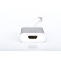 DIGITUS DA-70836 - USB Type-C 4K HDMI Adapter, 20cm Kabellänge Aluminium Gehäuse, Chipset: AG9310