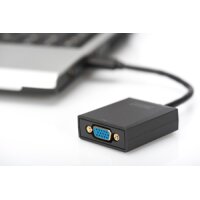 DIGITUS DA-70840 - USB 3.0 auf VGA Adapter, 1080p Eingang USB, Ausgang VGA