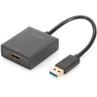 DIGITUS DA-70841 - USB 3.0 auf HDMI Adapter, 1080p Eingang USB, Ausgang HDMI